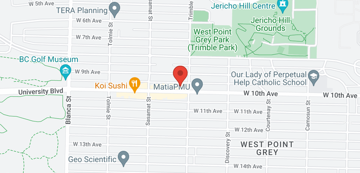 map of 4421 W 10TH AVENUE